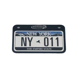 Matchbox New York Mini License Plate Vintage NY-011 Blue White Empire State